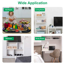 Load image into Gallery viewer, 4-Pieces: Foldable Linen Clothing Storage Bin with Visible Clear Window