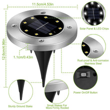 Load image into Gallery viewer, 4-Pieces: Solar Powered Ground Light