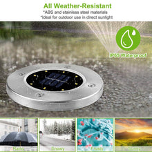 Load image into Gallery viewer, 4-Pieces: Solar Powered Ground Light