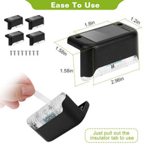 Load image into Gallery viewer, 4-Pieces: Solar Powered LED Step Lights