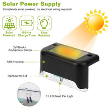 Load image into Gallery viewer, 4-Pieces: Solar Powered LED Step Lights