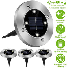 将图片加载到图库查看器,4-Pieces: Solar Waterproof Ground Light