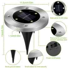 将图片加载到图库查看器,4-Pieces: Solar Waterproof Ground Light