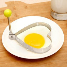 Load image into Gallery viewer, 4 Style Stainless Steel Egg Shaper Pancake Mould Omelette Mold Heart Shape Frying Egg Cooking Tool Kitchen Accessories Gadget Stainless Steel Fried Egg Ring Mold Omelette Pancake Rings Cute Shape Egg Mold Cooking Tools