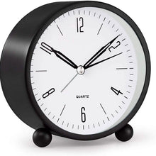Load image into Gallery viewer, 4" Super Silent Non Ticking Analog Alarm Clock with Night Light