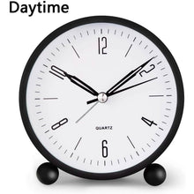 Load image into Gallery viewer, 4" Super Silent Non Ticking Analog Alarm Clock with Night Light