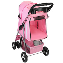 Load image into Gallery viewer, 4 Wheels Pet Foldable Stroller
