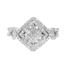 Load image into Gallery viewer, 14KT White Gold Diamond Composite Ring (1 cttw, H-I Color, I1-I2 Clarity)