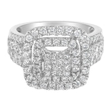 Load image into Gallery viewer, 14KT White Gold Diamond Cocktail Ring (1 1/2 cttw, H-I Color, SI2-I1 Clarity)