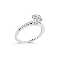 Load image into Gallery viewer, 14K White Gold 1.0 Cttw Round Lab Grown Diamond 4 Prong Solitaire Engagement Ring (F-G Color, VS2-SI1 Clarity) - Ring Size 7