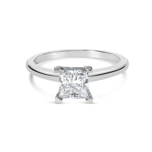 Load image into Gallery viewer, 14K White Gold 1.0 Cttw Princess Lab-Grown Diamond Solitaire Engagement Ring (F-G Color, VS1-VS2 Clarity) - Ring Size 7