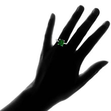 将图片加载到图库查看器,4.00 CTTW Genuine Emerald Sterling Silver Ring - Assorted Sizes
