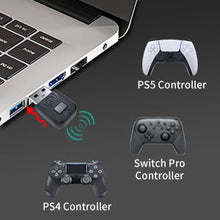 Load image into Gallery viewer, Aolion Wireless Receiver USB Dongle Adapter Converter For Nintendo Switch/PS5/PS4/PC Gamepad Controller Game Accessories
