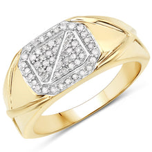 Load image into Gallery viewer, 0.24 Carat Genuine White Diamond .925 Sterling Silver Ring