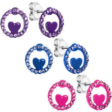 将图片加载到图库查看器,Heart Loop Stud Earrings Set