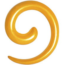 Load image into Gallery viewer, 4G Honey Yellow Metallic Pearl Acrylic Spiral Taper