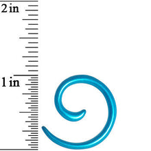 Load image into Gallery viewer, 8G Azure Blue Metallic Pearl Acrylic Spiral Taper