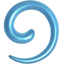 Load image into Gallery viewer, 4G Azure Blue Metallic Pearl Acrylic Spiral Taper