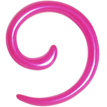 Load image into Gallery viewer, 8G Hyacinth Pink Metallic Pearl Acrylic Spiral Taper
