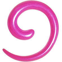 Load image into Gallery viewer, 6G Hyacinth Pink Metallic Pearl Acrylic Spiral Taper