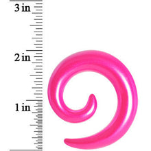 Load image into Gallery viewer, 1/2 Hyacinth Pink Metallic Pearl Acrylic Spiral Taper