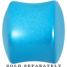 Load image into Gallery viewer, 9/16 Azure Blue Metallic Pearl Acrylic Saddle Plug
