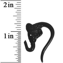 将图片加载到图库查看器,6G Black Acrylic Lucky Elephant Hanger Plug Set