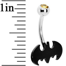 Load image into Gallery viewer, Stainless Steel Batman Belly Ring
