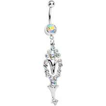 Load image into Gallery viewer, Aurora Courtly Grace Dangle Belly Ring