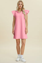 Load image into Gallery viewer, Double Take Full Size Ruffled V-Neck Cap Sleeve Dress – Ruffled V-Neck Dress, Cap Sleeve Dress, Elegant Ruffled Dress, Flattering V-Neck Dress, Stylish Full-Size Dress, Comfortable Ruffle Dress, Chic Cap Sleeve Dress