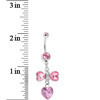 Load image into Gallery viewer, Heavenly Flight Pink Gem Belly Ring