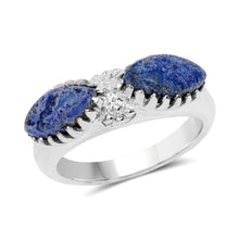 Load image into Gallery viewer, 2.28 Carat Genuine Lapis Lazuli .925 Sterling Silver Ring