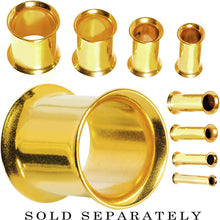 将图片加载到图库查看器,10G Gold Plated Double Flare Tunnel