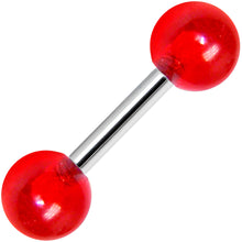 Load image into Gallery viewer, Red Acrylic Ball Cartilage Tragus Barbell
