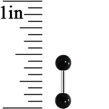 将图片加载到图库查看器,Black Acrylic Ball Cartilage Tragus Barbell