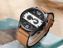 Load image into Gallery viewer, Men's Waterproof Retro Style Watch With Excellent Background, Chronometers Large Numbers Perfect Gift