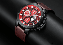 将图片加载到图库查看器,Men's Casual Waterproof Watch With Chronometers And Fluorescent Hands Excellent Design Perfect Gift