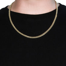 Load image into Gallery viewer, 10k Yellow Gold Semi Solid Miami Cuban Chain (5.00 mm)
