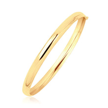 Load image into Gallery viewer, 14k Yellow Gold Dome Design Polished Children's Bangle