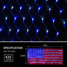 将图片加载到图库查看器,420 LED American Advanced Flag String Lights