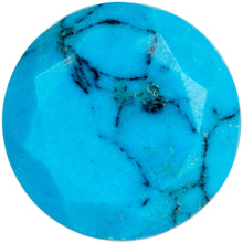 Load image into Gallery viewer, 00G Turquoise Natural Stone Faceted Saddle Plug Set