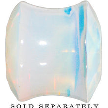 将图片加载到图库查看器,5/8 Opalite Semi Precious Stone Faceted Double Flare Plug
