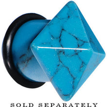 将图片加载到图库查看器,9/16 Turquoise Semi Precious Stone Pyramid Top Plug