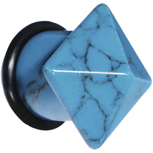 Load image into Gallery viewer, 4G Turquoise Semi Precious Stone Pyramid Top Plug