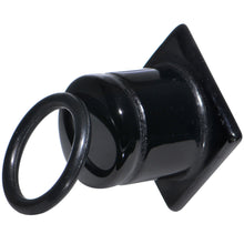 将图片加载到图库查看器,1/2 Black Agate Semi Precious Stone Pyramid Top Plug