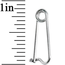 Load image into Gallery viewer, 16G Surgical Steel Safety Pin Earring