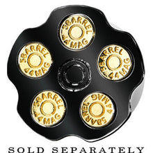将图片加载到图库查看器,7/8 Black Spinning Bullet Chamber Plug