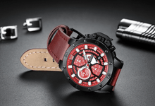 将图片加载到图库查看器,Men's Casual Waterproof Watch With Chronometers And Fluorescent Hands Excellent Design Perfect Gift