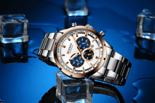 Load image into Gallery viewer, Men's Sports Waterproof Stainless Steel Watch With Chronometers And Special Date Display Unique Design Perfect Gift