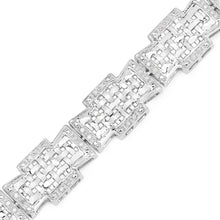 Load image into Gallery viewer, 0.48 Carat Genuine White Diamond .925 Sterling Silver Bracelet